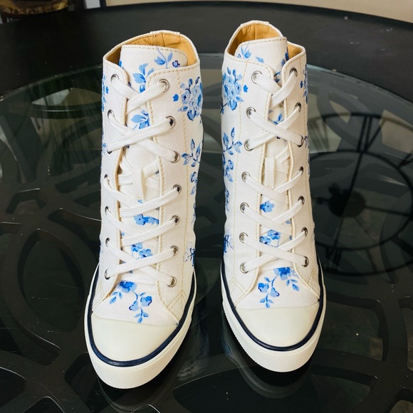 Ralph Lauren Collection Purple Label Raelyn Floral Trainer Pump Women’s Size 8.5 - Picture 4 of 10